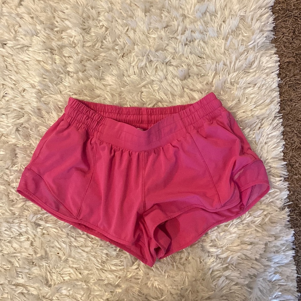 Lululemon pink hotty hot shorts!!